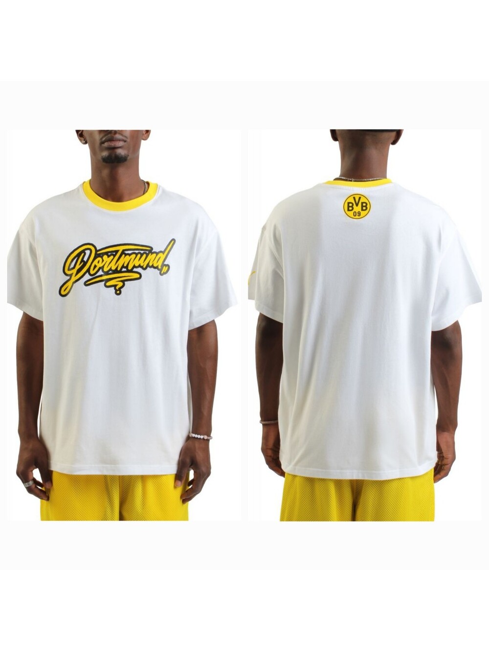 NWT Borussia Dortmund Puma Mens 2025 FIFA Club World Cup Hoops T-Shirt Size L